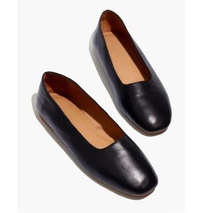 Madewell black leather Cory flats sz 8.5